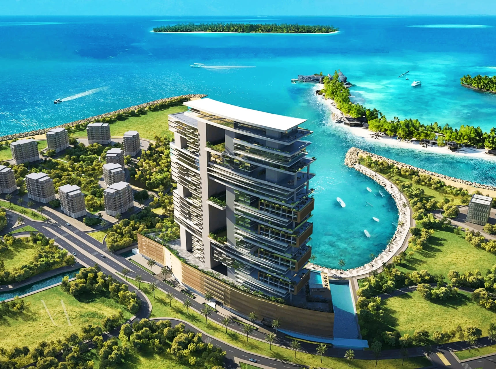Exclusive Seafront Living | Spacious 1BR Apartment